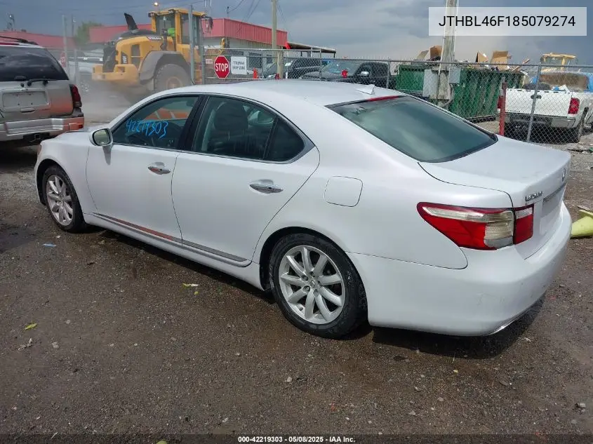 2008 Lexus Ls 460 VIN: JTHBL46F185079274 Lot: 42219303