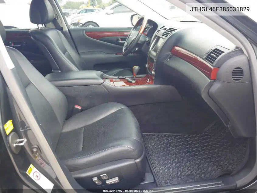 2008 Lexus Ls 460 L VIN: JTHGL46F385031829 Lot: 42219797
