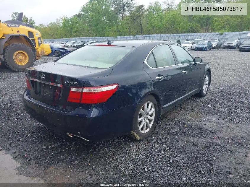 2008 Lexus Ls 460 VIN: JTHBL46F585073817 Lot: 42238404