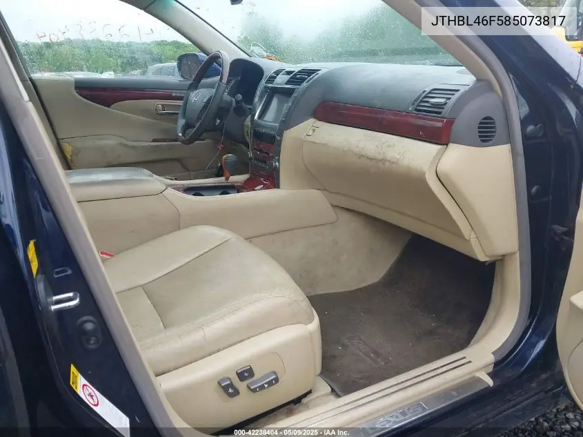 2008 Lexus Ls 460 VIN: JTHBL46F585073817 Lot: 42238404