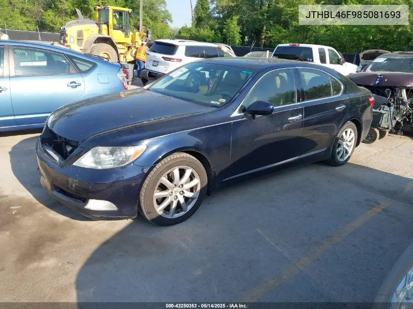 2008 Lexus Ls 460 VIN: JTHBL46F985081693 Lot: 42250353