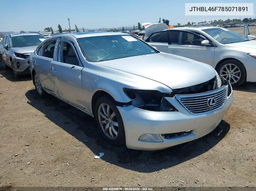 2008 Lexus Ls 460 VIN: JTHBL46F785071891 Lot: 42556678