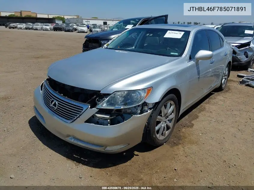 2008 Lexus Ls 460 VIN: JTHBL46F785071891 Lot: 42556678