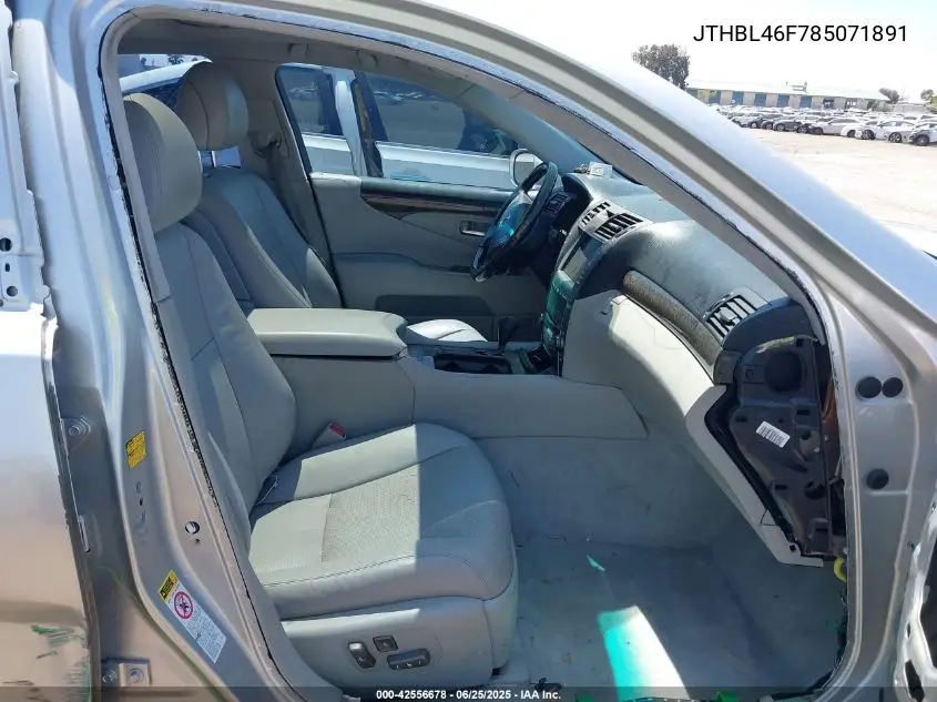 2008 Lexus Ls 460 VIN: JTHBL46F785071891 Lot: 42556678