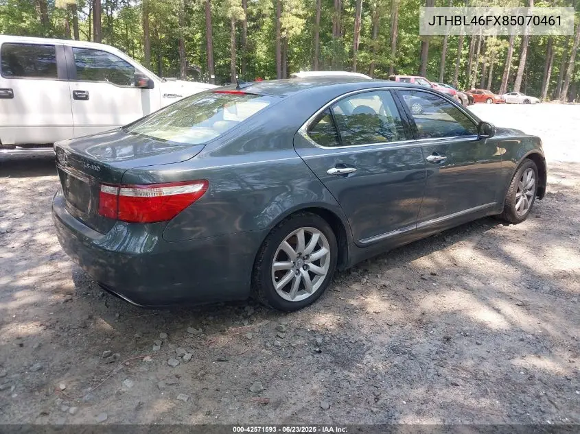 2008 Lexus Ls 460 VIN: JTHBL46FX85070461 Lot: 42571593
