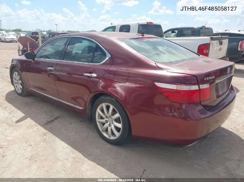 2008 Lexus Ls 460 VIN: JTHBL46F485058127 Lot: 42589668