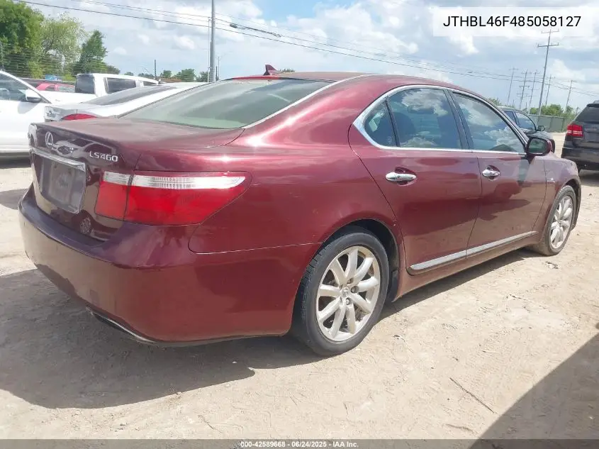 2008 Lexus Ls 460 VIN: JTHBL46F485058127 Lot: 42589668