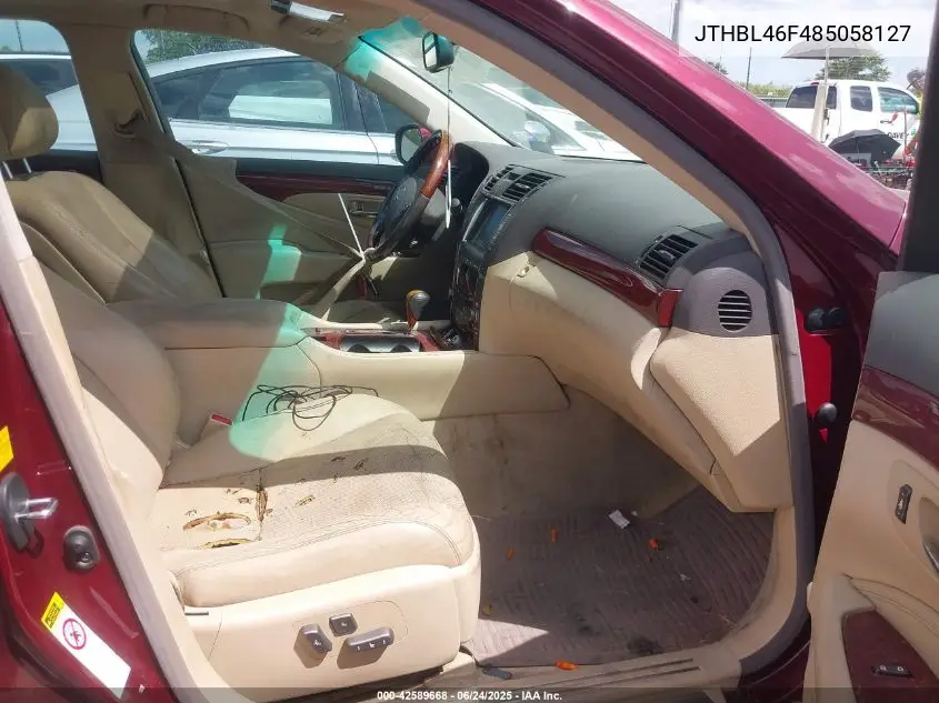 2008 Lexus Ls 460 VIN: JTHBL46F485058127 Lot: 42589668