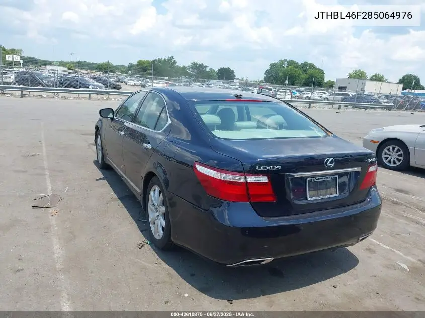 2008 Lexus Ls 460 VIN: JTHBL46F285064976 Lot: 42610875
