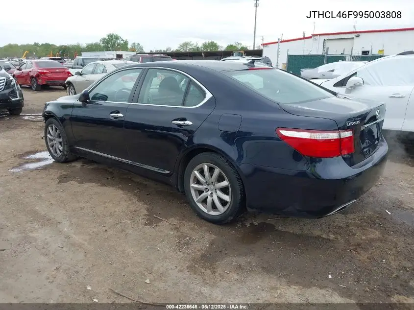 2009 Lexus Ls 460 VIN: JTHCL46F995003808 Lot: 42236646