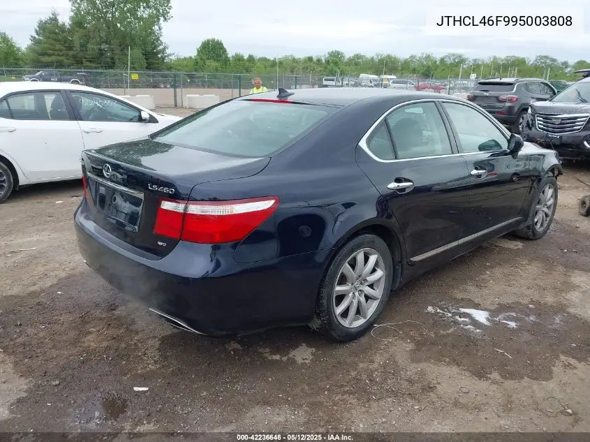 2009 Lexus Ls 460 VIN: JTHCL46F995003808 Lot: 42236646