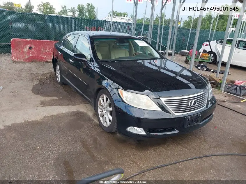 2009 Lexus Ls 460 VIN: JTHCL46F495001545 Lot: 42578389