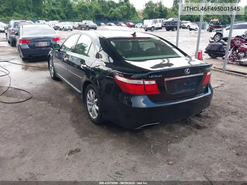 2009 Lexus Ls 460 VIN: JTHCL46F495001545 Lot: 42578389