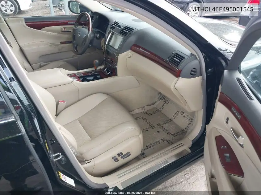 2009 Lexus Ls 460 VIN: JTHCL46F495001545 Lot: 42578389