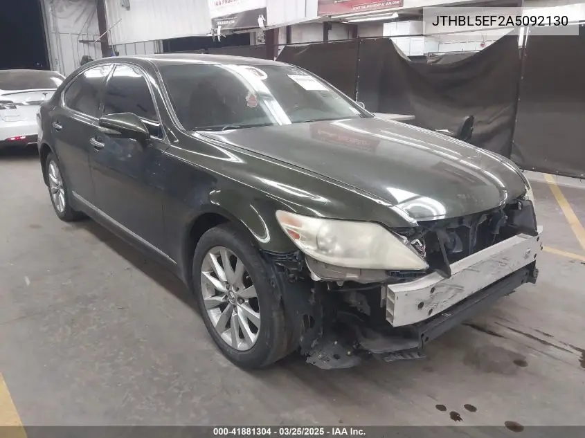 2010 Lexus Ls 460 VIN: JTHBL5EF2A5092130 Lot: 41881304