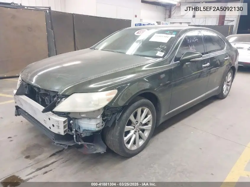2010 Lexus Ls 460 VIN: JTHBL5EF2A5092130 Lot: 41881304