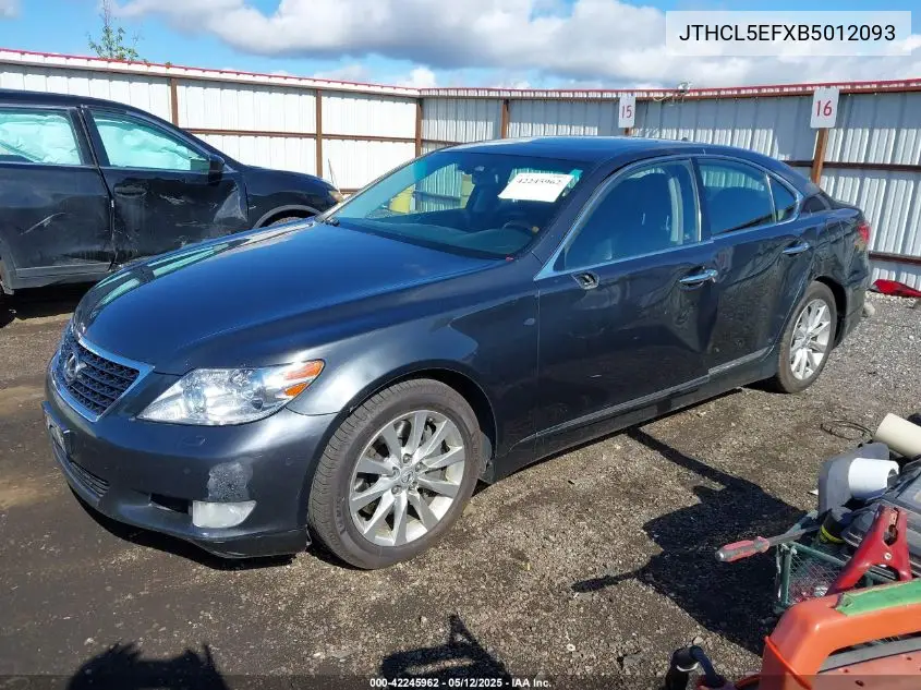 2011 Lexus Ls 460 VIN: JTHCL5EFXB5012093 Lot: 42245962