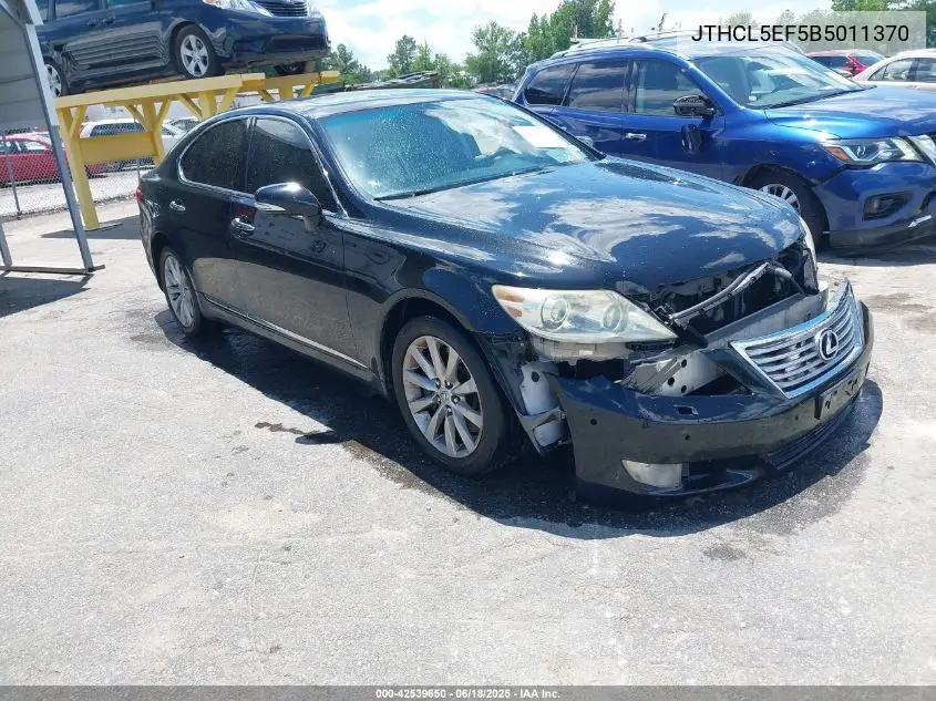 2011 Lexus Ls 460 VIN: JTHCL5EF5B5011370 Lot: 42539650