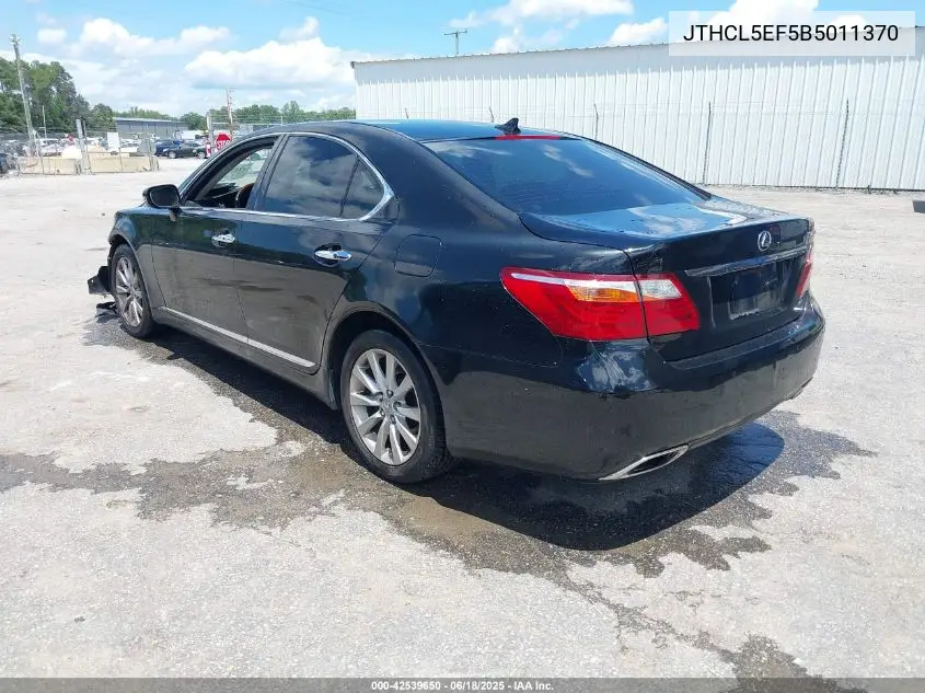 2011 Lexus Ls 460 VIN: JTHCL5EF5B5011370 Lot: 42539650