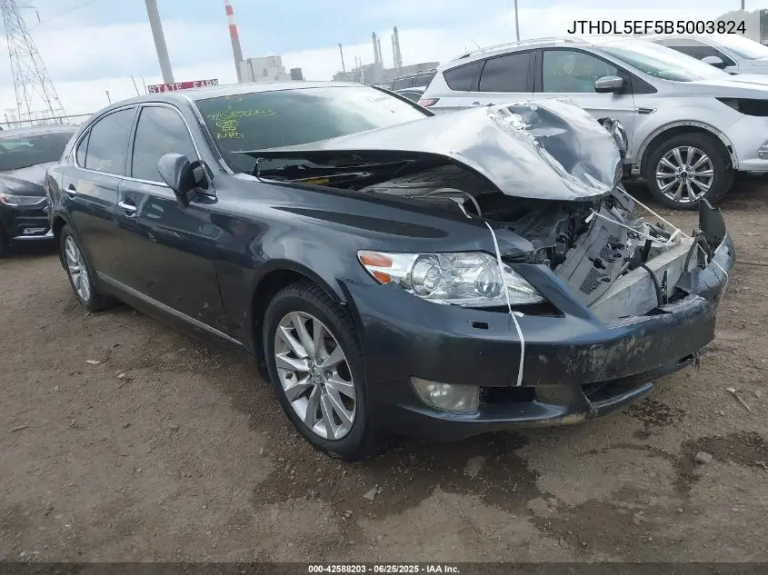2011 Lexus Ls 460 L VIN: JTHDL5EF5B5003824 Lot: 42588203