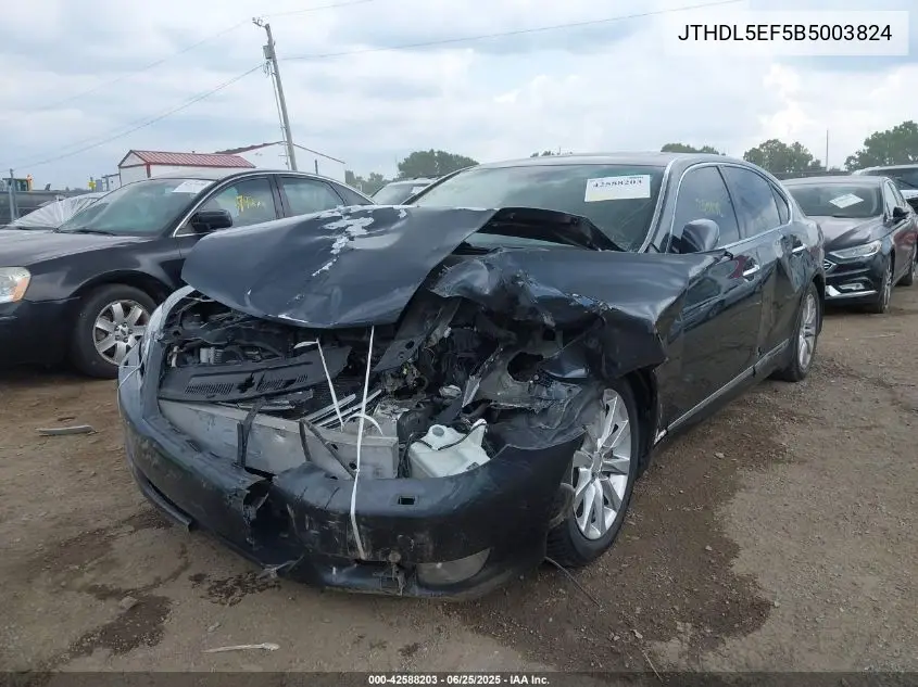 2011 Lexus Ls 460 L VIN: JTHDL5EF5B5003824 Lot: 42588203