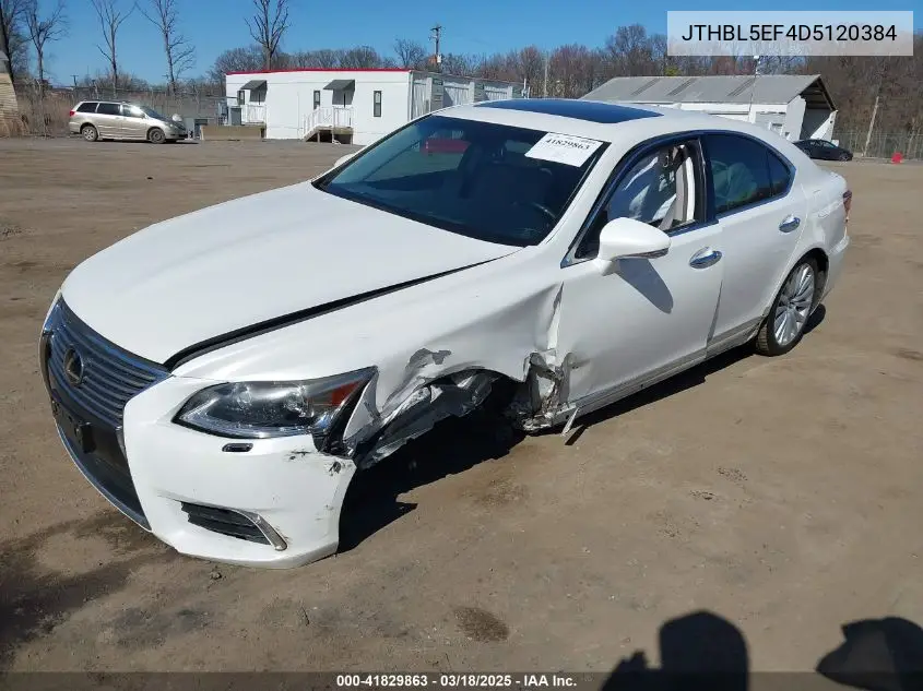 2013 Lexus Ls 460 VIN: JTHBL5EF4D5120384 Lot: 41829863