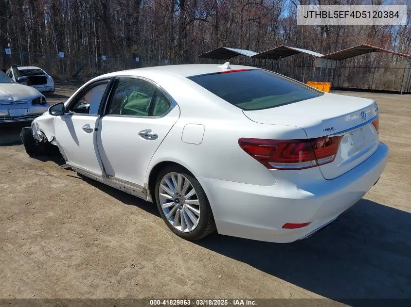 2013 Lexus Ls 460 VIN: JTHBL5EF4D5120384 Lot: 41829863