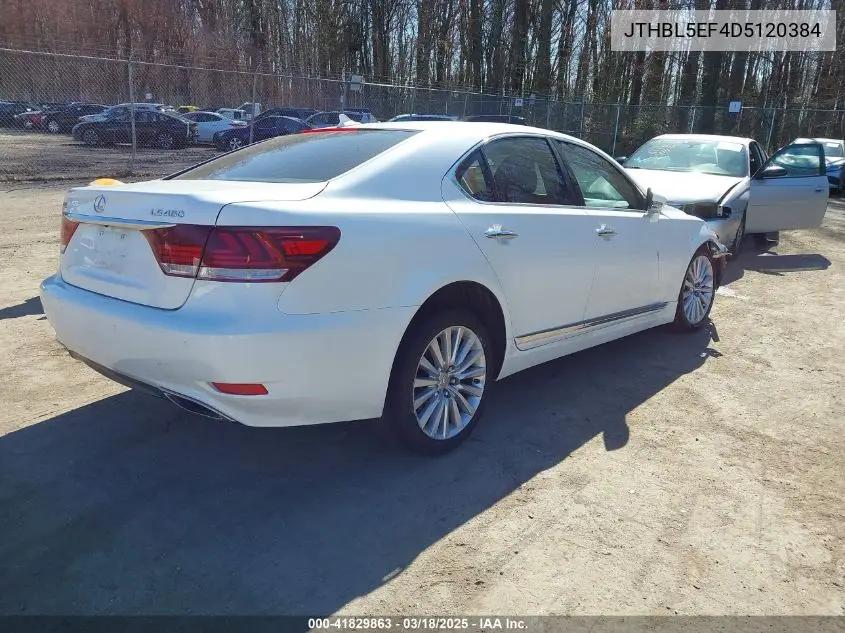 2013 Lexus Ls 460 VIN: JTHBL5EF4D5120384 Lot: 41829863