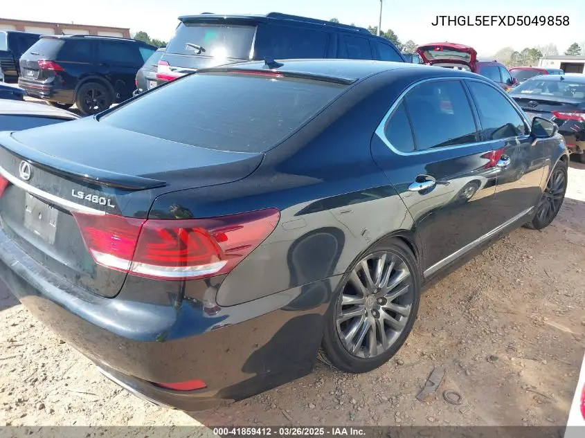 2013 Lexus Ls 460 L VIN: JTHGL5EFXD5049858 Lot: 41859412