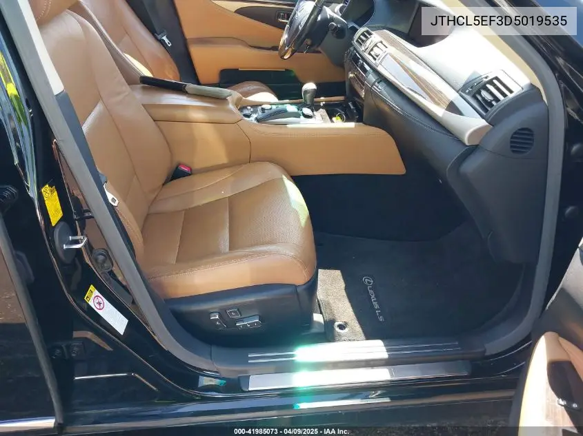 2013 Lexus Ls 460 VIN: JTHCL5EF3D5019535 Lot: 41985073