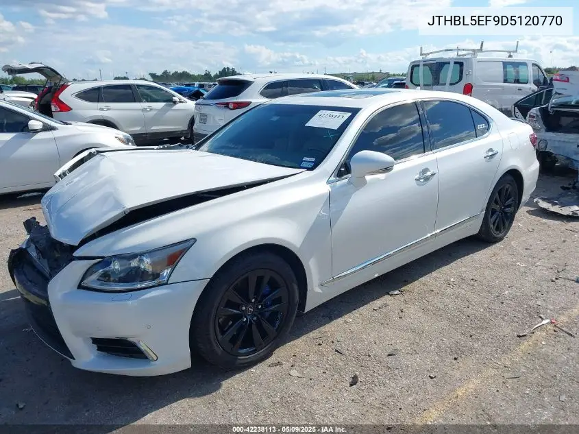 2013 Lexus Ls 460 VIN: JTHBL5EF9D5120770 Lot: 42238113