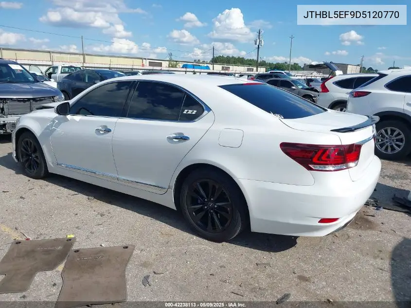 2013 Lexus Ls 460 VIN: JTHBL5EF9D5120770 Lot: 42238113