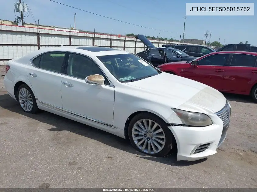2013 Lexus Ls 460 VIN: JTHCL5EF5D5015762 Lot: 42261567