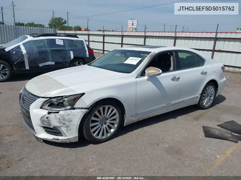 2013 Lexus Ls 460 VIN: JTHCL5EF5D5015762 Lot: 42261567