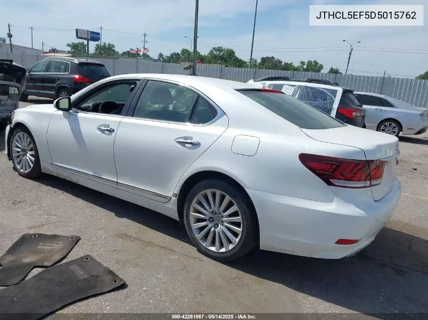 2013 Lexus Ls 460 VIN: JTHCL5EF5D5015762 Lot: 42261567
