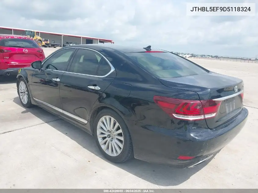 2013 Lexus Ls 460 VIN: JTHBL5EF9D5118324 Lot: 42426050