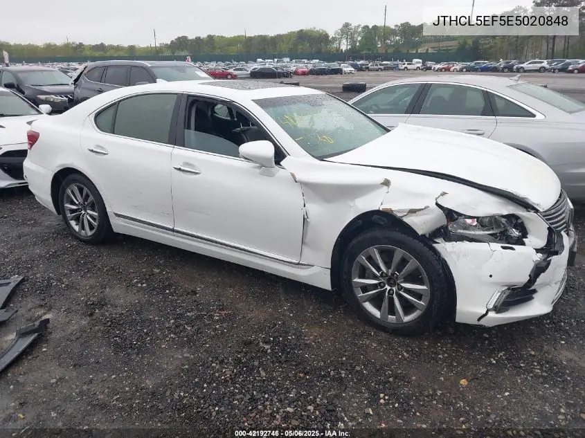 2014 Lexus Ls 460 VIN: JTHCL5EF5E5020848 Lot: 42192746