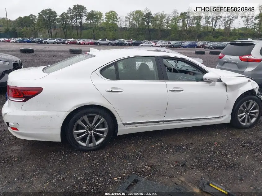 2014 Lexus Ls 460 VIN: JTHCL5EF5E5020848 Lot: 42192746