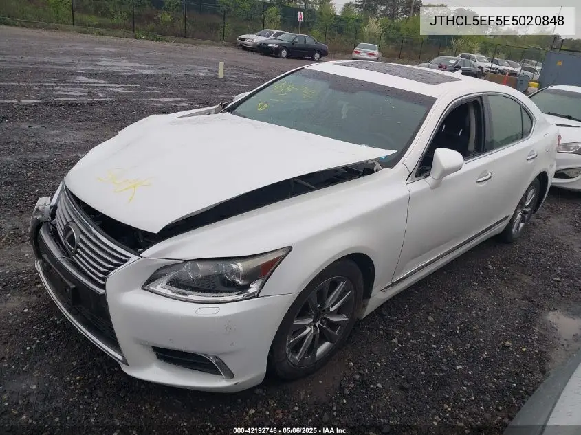 2014 Lexus Ls 460 VIN: JTHCL5EF5E5020848 Lot: 42192746
