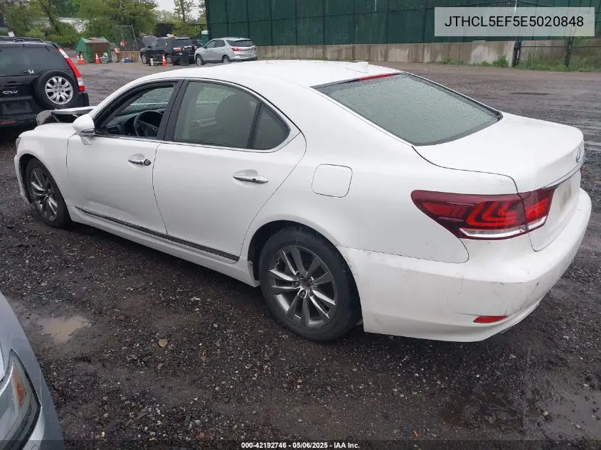 2014 Lexus Ls 460 VIN: JTHCL5EF5E5020848 Lot: 42192746