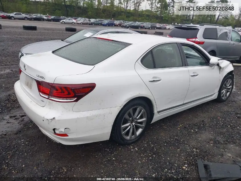 2014 Lexus Ls 460 VIN: JTHCL5EF5E5020848 Lot: 42192746