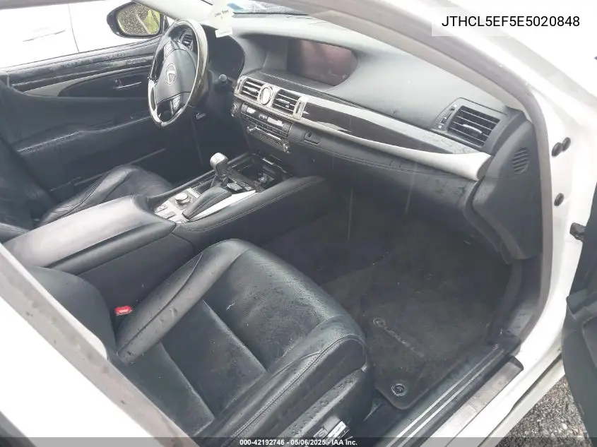 2014 Lexus Ls 460 VIN: JTHCL5EF5E5020848 Lot: 42192746