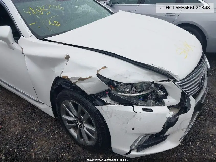 2014 Lexus Ls 460 VIN: JTHCL5EF5E5020848 Lot: 42192746