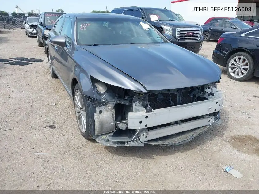 2014 Lexus Ls 460 VIN: JTHBL5EF4E5126008 Lot: 42248168