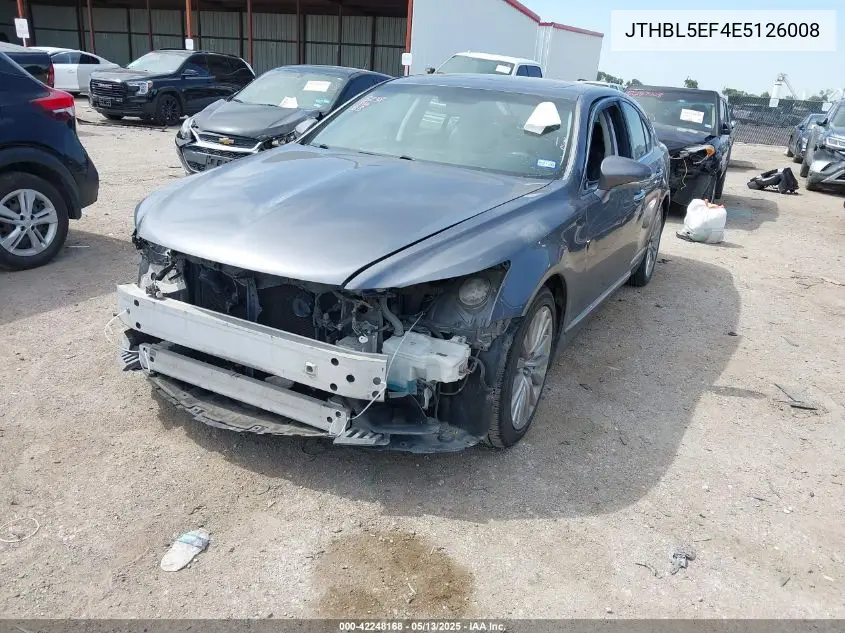 2014 Lexus Ls 460 VIN: JTHBL5EF4E5126008 Lot: 42248168