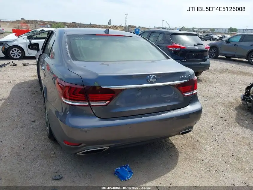 2014 Lexus Ls 460 VIN: JTHBL5EF4E5126008 Lot: 42248168