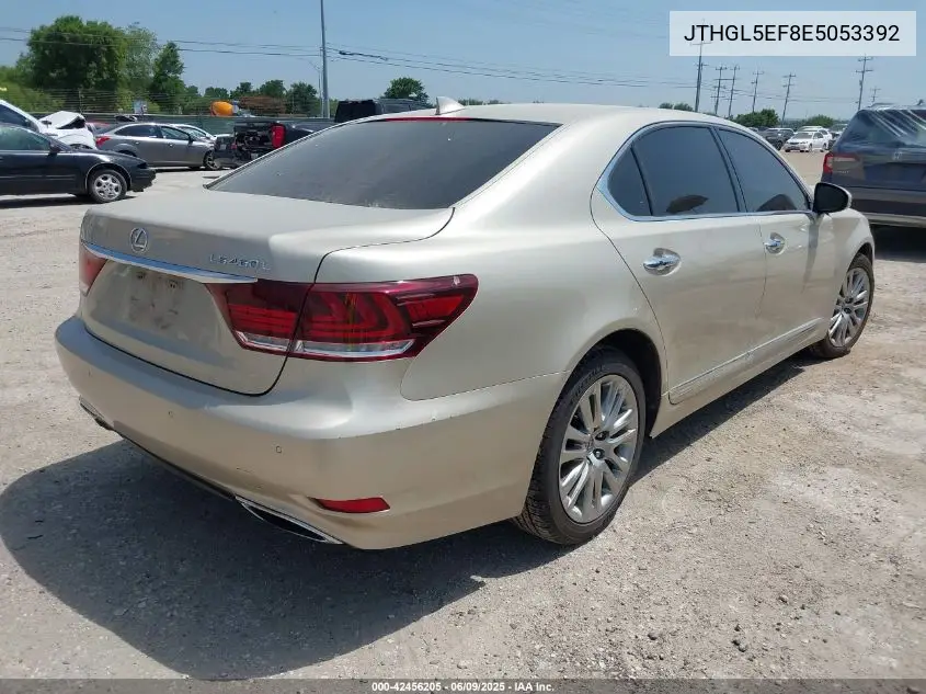 2014 Lexus Ls 460 L VIN: JTHGL5EF8E5053392 Lot: 42456205