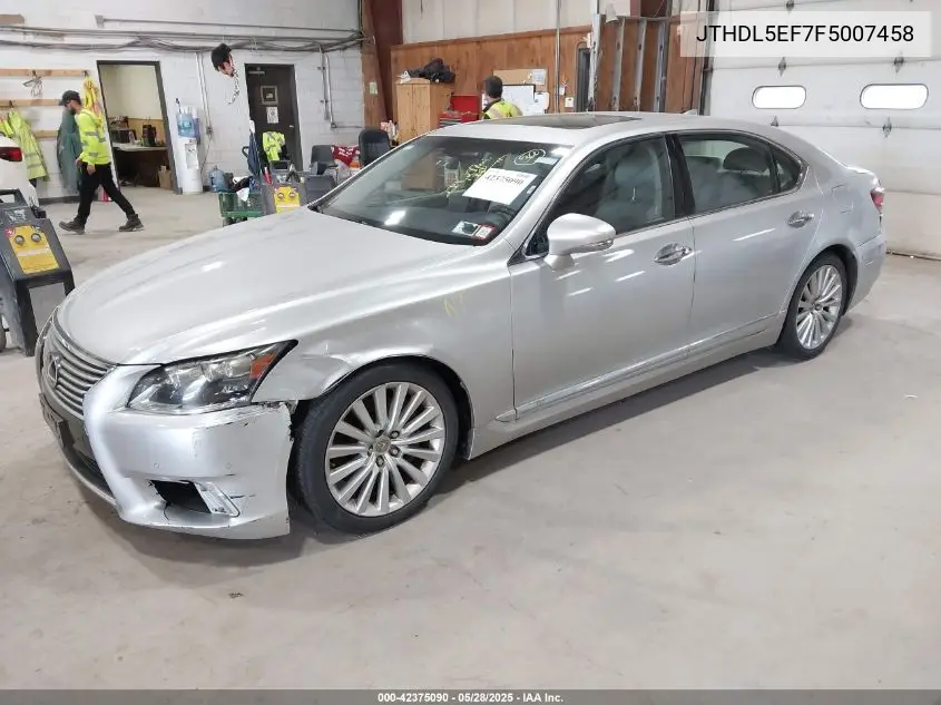 2015 Lexus Ls 460 L VIN: JTHDL5EF7F5007458 Lot: 42375090