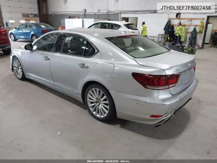 2015 Lexus Ls 460 L VIN: JTHDL5EF7F5007458 Lot: 42375090