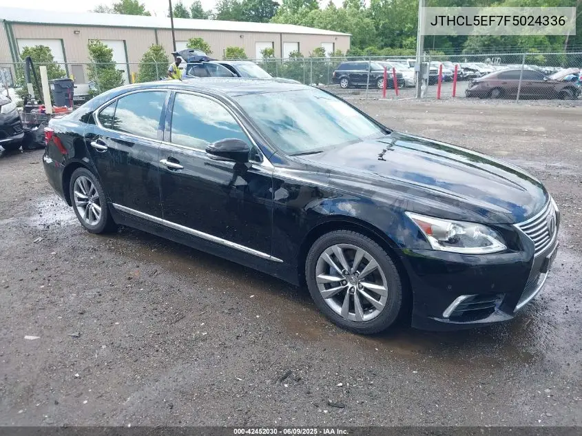 2015 Lexus Ls 460 VIN: JTHCL5EF7F5024336 Lot: 42452030